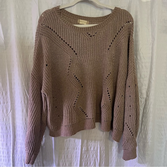 Altar’d State Crop Chenille Sweater - Picture 1 of 7